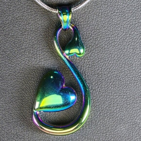 Memorial Heart Urn Necklace in Stainless Steel (NWOT) - Picture 2 of 7